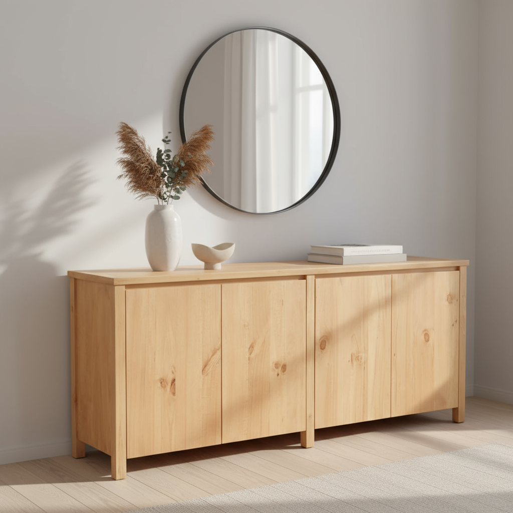 Kommode „Nordlicht“ in Kiefer – 200 x 45 x 80 cm