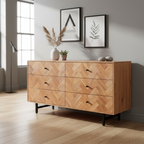 Kommode „Manhattan“ in Akazienholz – 150 x 40 x 76 cm