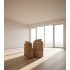 Windlicht „Cottage“ in Korb & Kristall – 3-tlg. Set