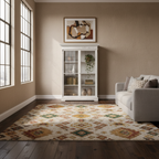 Vitrinenschrank „Vintage Charm“ von Home ESPRIT, weiße Decapé-Optik – 130 x 55 x 209 cm