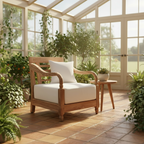 Sessel „Bali“ in Teak – 76 cm