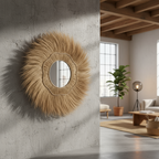 Wandspiegel „Bali“ in Rayung – 110 x 11 x 110 cm