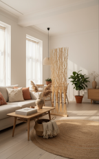 Spanische Wand „Willow“ von GIFT DECOR – Weidenholz, 50 x 182 x 13 cm