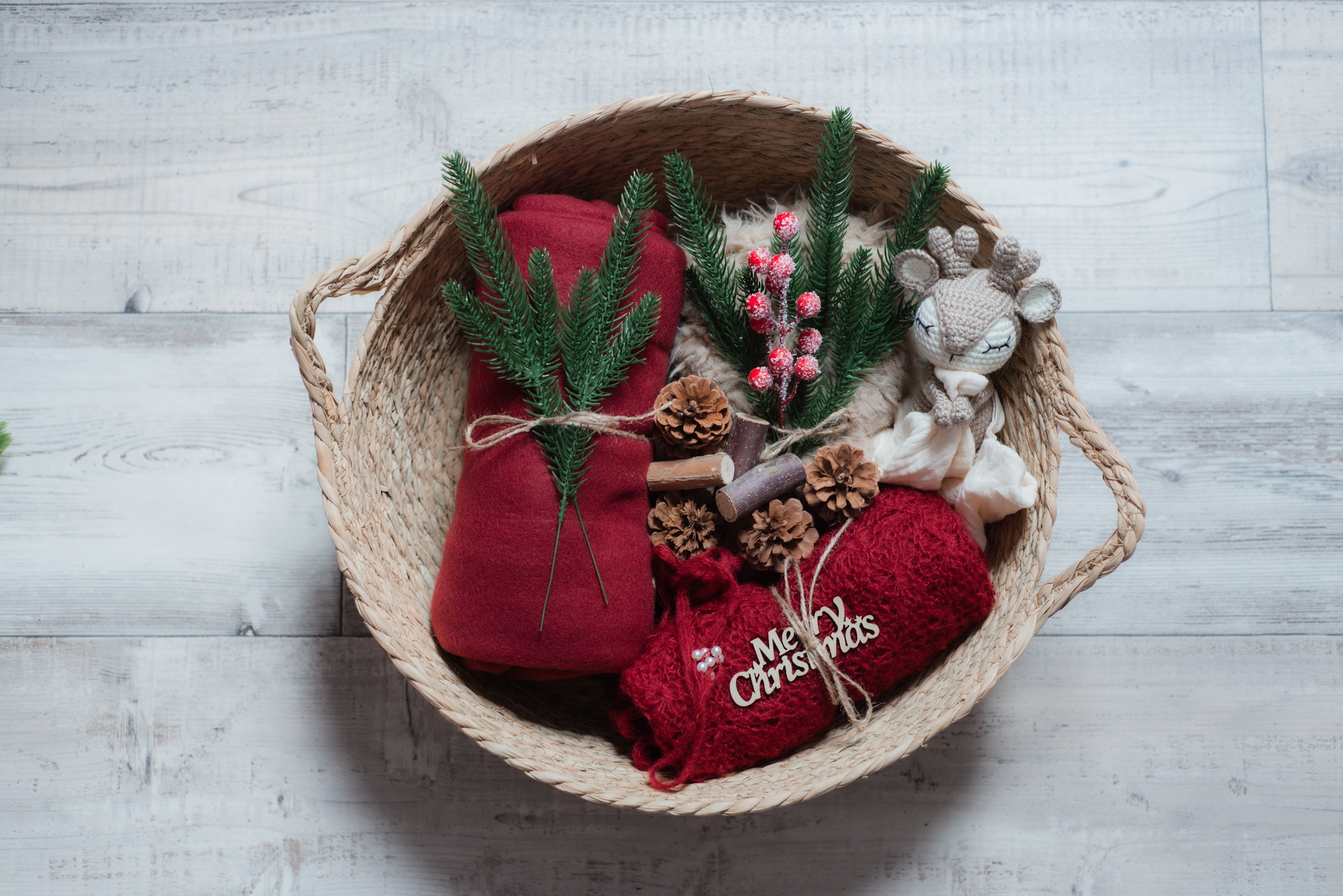 HEJ MERRY Geschenkbox - 15-teiliges Fotorequisiten-Set für Babies von maibejbi