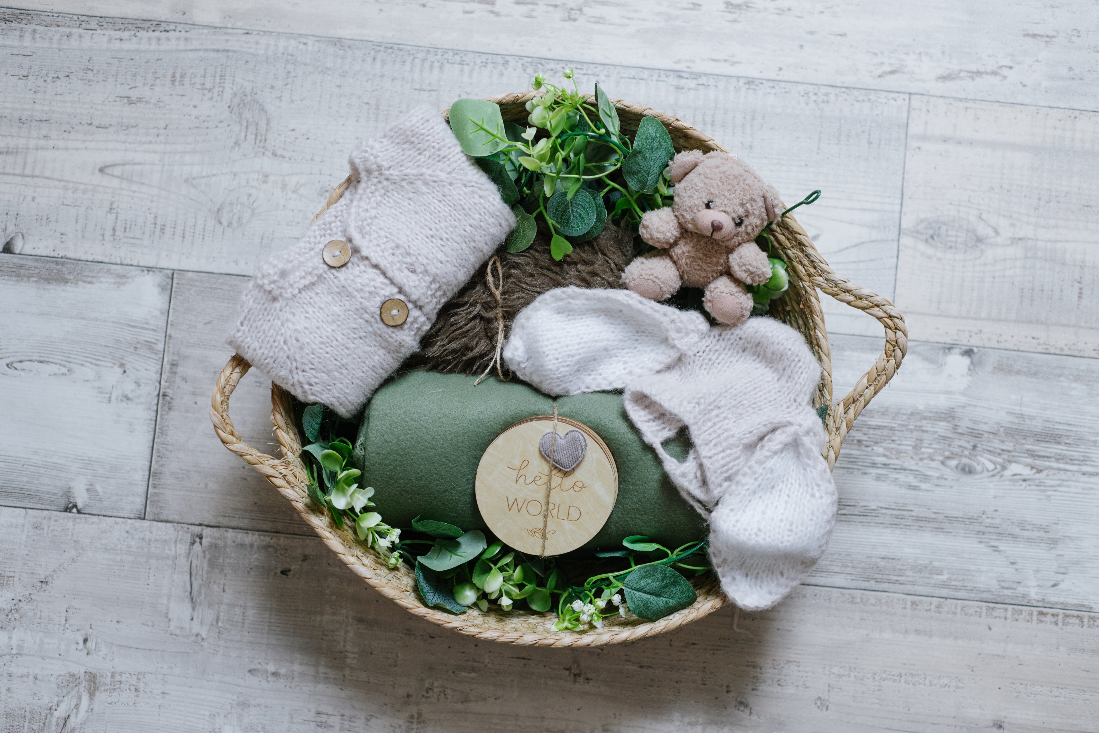 HEJ BUNNY Geschenkbox - Fotorequisiten-Set für Babies von maibejbi