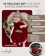 HEJ MERRY Geschenkbox - 15-teiliges Fotorequisiten-Set für Babies von maibejbi